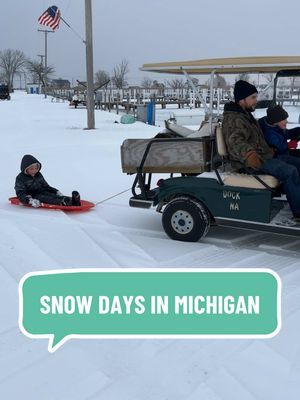 A post by @exercisewith.e on TikTok caption: Pure Michigan❄️ #creatorsearchinsights #snowday #michigan 