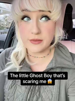 A post by @misshaleymichelle on TikTok caption: The ghost of a little boy is following me around 🥺👻 #paranromaltiktok #hauntedtiktok #hauntedhouse #ghost #psychicmedium #haunteddoll 