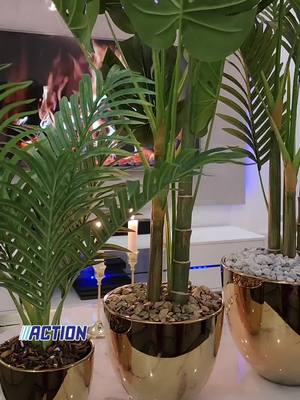 A post by @nawal.home on TikTok caption: action diy #action #actionhaul #actionfrance #decoration  pot doré action  plante action  diy décoration maison 