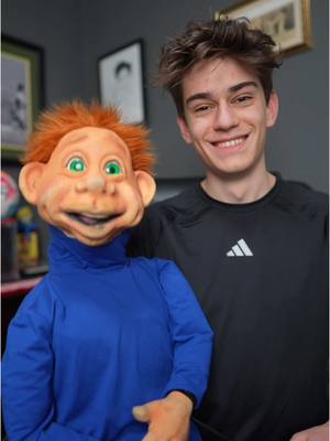 A post by @nikolasbushi on TikTok caption: A Ventriloquist or pregnant? 😂🧑🏼‍🦰 #nikolasbushi #christhepuppetking #funny #joke #lol #cool #fun #wow #viral #comedy #tiktok #fyp  