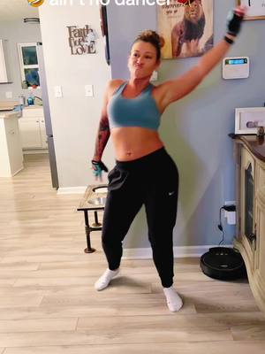 A post by @dleonard2126 on TikTok caption: Lmao just some fun before tonight’s workout 🤣 #dancetrends #trends #homeworkouts 