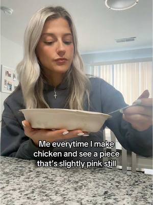 A post by @hannahclunk on TikTok caption: Scariest ever #pinkchicken #rawchicken #chicken 