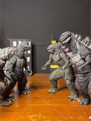 A post by @jason1132045 on TikTok caption: Shin can’t spell… #Godzilla#showagodzilla#zilla#shingodzilla#actionfigures#comedy