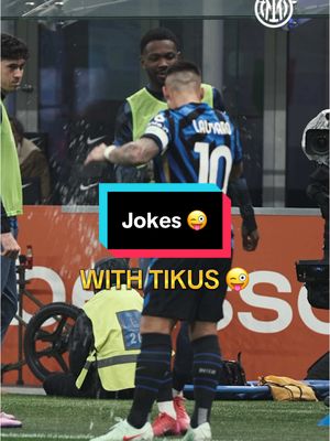 A post by @inter on TikTok caption: Always 👀 on Tikus 😂 #ForzaInter #TiktokCalcio #TikTokFootball #Football #Calcio #InterEmpoli #SerieA #Lautaro 