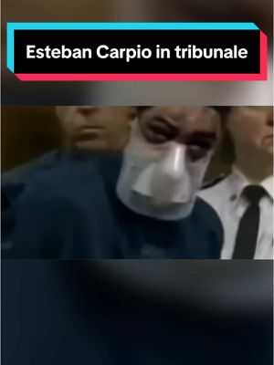 A post by @endriufiles on TikTok caption: Esteban Carpio in tribunale: perché il suo viso è così, e qual è la sua storia?  #endriufiles #truecrimetiktok 