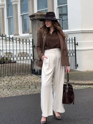 A post by @fairfaxandfavor on TikTok caption: Doesn't @laurenjstyle_ugc just look fabulous in our Hicks & Brown collaboration Halesworth Fedora and our Chocolate Suede Bibury Bucket Bag.  Such a chic and classy look! 🎀 #fairfaxandfavor #fyp #fairfaxandfavorlifestyle #styleinspo #luxuryfashion #wintersale #autumnfashion #aw24 #winterfashion