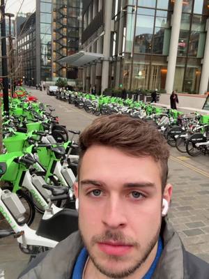 A post by @georgeclarkeeybutworse on TikTok caption: Silly lime bikes