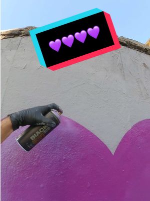 A post by @h.mesc on TikTok caption: Réponse à @princess 💜 with @Montana Cans Satisfying emoji wall painting and ASMR graffiti videos! Subscribe for more and drop your ideas in the comments. What should I paint next? Emoji or something else? Let me know! #satisfying #ASMR #Graffiti #Colors 