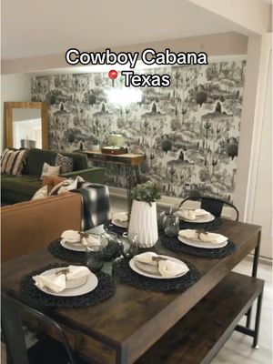 A post by @thedestinationchannel on TikTok caption: Cowboy spirit, modern twist. Step inside Cowboy Cabana. #staycationsports #texas #cowboy #vibes 