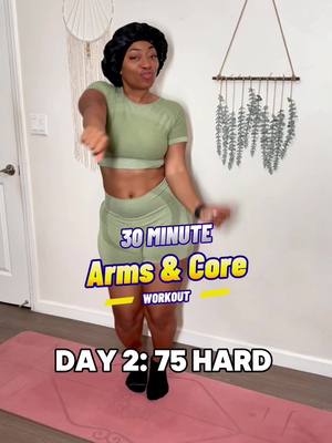 A post by @lovediamondly on TikTok caption: Arms & Core at home workout! 💪🏾 capcut has been doing me dirty and wont let me export videos😩 if yall have anh suggestions please let me know. I prefer to post in real time so we can transiton in fitness together. On the bright side, my abs look much more defined now 🥹 this was may 29th 2024. #homeworkout #homeworkouts 