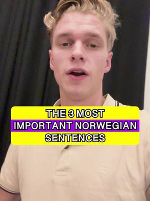 A post by @norwegiancommunity on TikTok caption: The 3 most important sentences in Norwegian hehe;)