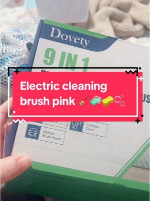 A post by @its.your.girl.meg on TikTok caption: Can’t wait to use this. It’s going to up my cleaning game for sure! #dovety #dovetyelectricspinscrubber #pink #CleanTok #cleaning #clean #fyp #shopping 