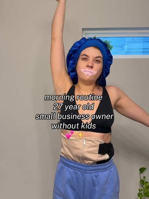 A post by @coriraefit on TikTok caption: Goodmorning queens ✨💕 #morningroutine #wellness #Vlog #morningvlog #grwm #mouthtapesleeping 