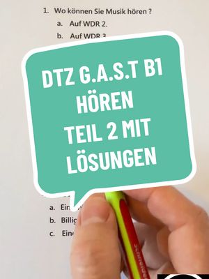 A post by @deutschverbessern10 on TikTok caption: DTZ G.A.S.T B1 TEIL HÖREN NEU  #explore  #germany  #deutschland  #deutsch  #studytok  #study  #LearnOnTikTok 