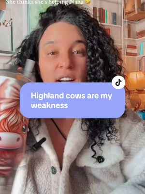 A post by @buggystop on TikTok caption: If you love Highland cows you’re absolutely going to love this thermal Tumblr cup that can have hot or cold products inside to keep your beverages, warm or cold