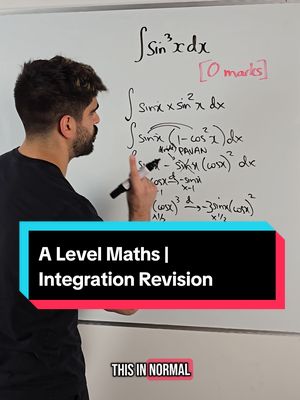 A post by @neildoesmaths on TikTok caption: A Level Maths | Integration Revision  #alevels #maths #alevels2025 #alevelmath #neildoesmaths #alevelmathsexams #alevelmaths2024 #alevelmathshelp #alevelmathspaper3 #calculus #mathstutor #lungang #alevelmath2024 #stem #STEMTok 