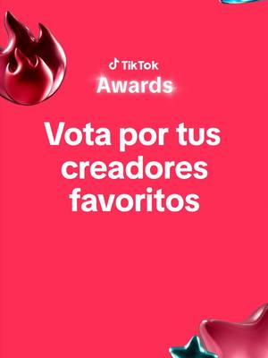 A post by @tiktoklatam on TikTok caption: ¿Quieres que tu creador favorito sea ganador en los TikTok Awards? ¡Vota ahora! #TikTokAwards 