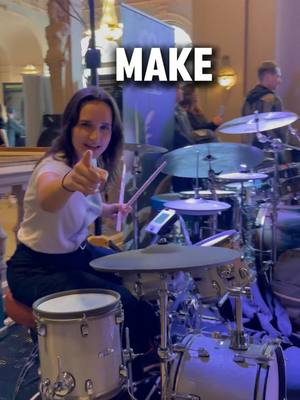 A post by @sounds_like_emma on TikTok caption: Becoming a drummer is easier than you think—this video will show you how in just a few simple steps. 🥁 Oh, and having a drum kit and a pair of sticks might help too 😉. Ready? Let’s dive in and get you drumming! 💪 Want more personalized help? Hit the link in our bio to book a Free 1:1 lesson with a pro drummer! #drumlesson #drumlessons #drumlessonsonline #drummergirl