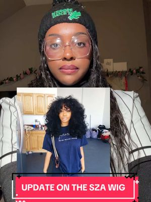 A post by @bamdotbee on TikTok caption: UPDATE ON THE SZA WIG #szawig #sza #wig #wigtok #wigtiktok #wiginfluencer 