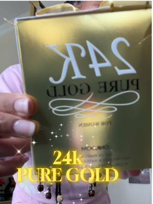 A post by @simplyjustinee on TikTok caption: It sprays strong af but when it drys down I love the vanilla smell. I’m becoming a vanilla girly 😭 #sweetvanilla #24kpuregold #lonkoomperfume 