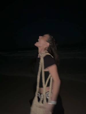 A post by @llaurengibson on TikTok caption: Late night beach vibes 