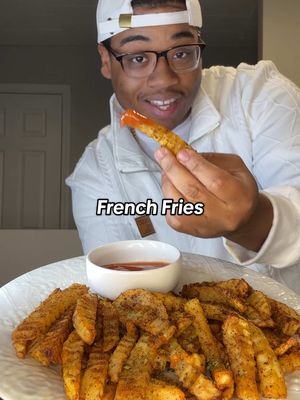 A post by @cookwithquise on TikTok caption: French Fries Macros: 330 Calories | 78g Carbs | 0g Fat | 9g Protein Ingredients: 444g Russet Potatoes Salt, Garlic & Onion Powder, smoked paprika  Instructions: Cut Potatos to your liking. Boil potatos on High Heat for 4 Minutes. Season. Airfry at 400 for 15 Minutes. Serve and Enjoy! #frenchfries #frenchfry #potato #potatoes #airfryerrecipes #airfryertiktok #healthyrecipes #EasyRecipe #weightlossfood #healthycooking #fatloss #mealideas #Recipe #dinner #DinnerIdeas #weightloss 