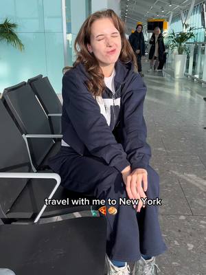 A post by @lovemebrooke on TikTok caption: TRAVEL to NEW YORK with ME 🗽🍎🍕 #scottishtiktok #scottishgirl #scottishgirlinamerica #travelwithme #airport #newyork #nyc #plane #newyorktravel #fyp #Vlog #capcut #voiceover 