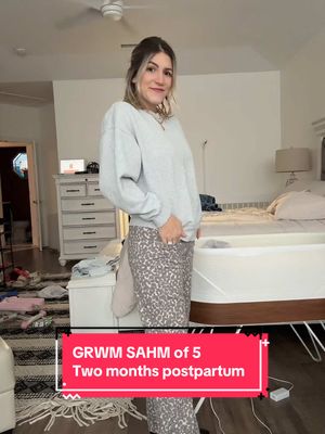 A post by @thegilmartinfamily on TikTok caption: Trying to dress postpartum shouldn’t just be stressful. It can be fun too. Checkout how I styled these trendy ballet flats three ways. #balletflats #postpartumbody #grwmsahm #sahmstyle 