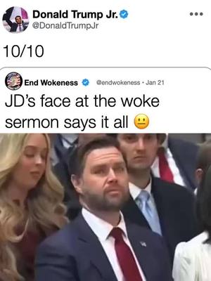 A post by @donaldjtrumpjr on TikTok caption: 😐