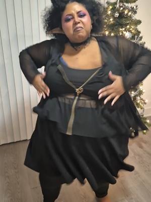 A post by @teddy_thedaddy on TikTok caption: 🥰😇 #fyp #dance #plussize #goth 