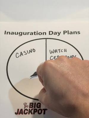 A post by @thebigjackpot on TikTok caption: Inauguration Day Plans! 😂