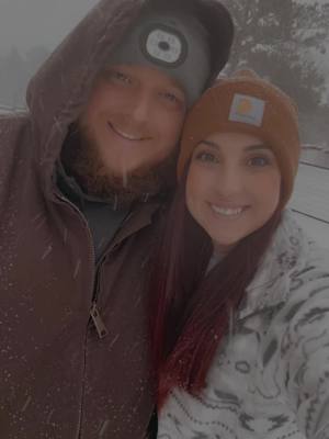 A post by @audramarie4 on TikTok caption: Love this life and all our babies! Snow in Southeast Alabama #snow #snowinalabama @Jeremy McNelley 