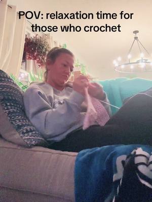 A post by @dleonard2126 on TikTok caption: #crochet #crochetersoftiktok #hobby #relaxation 