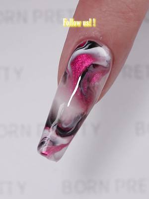 A post by @bornprettyofficial on TikTok caption: Tired of heart nails? Try pink marble nail art design!💝🥰💅 Using #bornpretty 🤍Milky White Jelly Gel (56365) 💅Watercolor Nail Gel (56002) 💖6 Colors Galaxies Glass Cat Magnetic Gel: 02 (60235) 💅Super Top Coat (58775) Tap the bio and search the product id to find more colors🥰 #nailart #allshinonme #nailsdesign #gelnails #naillover #marblenails #pinknails #cateyenails #nails2inspire #nailartist #nailswag #diynails #bloominggel #longnails #vdaynails #valentinesdaynails #fypシ゚viral 