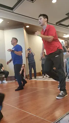 A post by @ritmoconson on TikTok caption: taking the casino stars class at the Houston Salsa Congress weekend 
