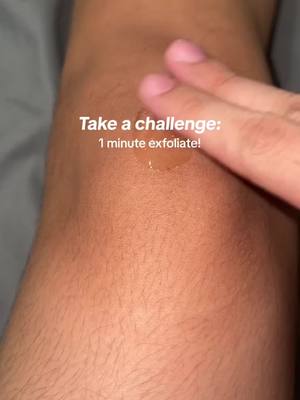 A post by @dimot93 on TikTok caption: 1 minute exfoliating challenge! let’s see the dirt from your skin 🫣 Exfoliating on face and body is a must! #Exfoliate #gentleexfoliator #gmeelan #exfoliatinggel #skincare #brightskin #glowingskin #darkarea #darkknee #exfoliateyourskin #exfoliategently #exfoliatetips #tiktokfinds #tiktokhaul #tiktokbudol #fyp #foryou #trending #trendingskincare #scrub