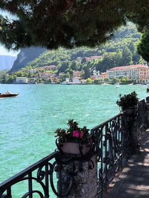 A post by @marcoandflo on TikTok caption: Amazing view 🩵 #Menaggio #LakeComo #ComoLake #LagodiComo #Italia #Italy 