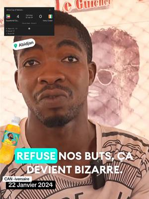 A post by @planetdrink.ci on TikTok caption: Can- Iversaire  22 Janvier 2024  La Côte d’Ivoire affrontait la Guinée -Equatoriale pour son dernier match de groupe.  Pour beaucoup d’entre nous celui a certainement été le pire match de la CAN .  On vous a demandé votre avis … #Planet #PlanetKessié #Can2024 #africa 