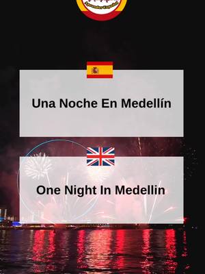 A post by @ta3alom_espaniya on TikTok caption: Learn spanish with songs Una Noche En Medellín  #learnspanish #spanish #spanishtiktok #spanishteacher #aprenderingles #inglesfacil #spaintravel 