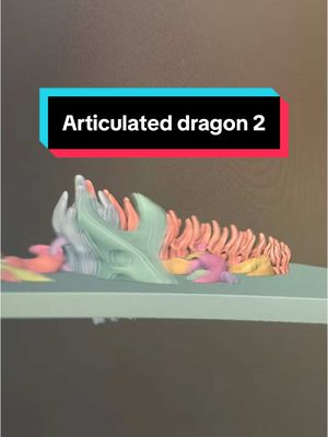 A post by @plastic3d on TikTok caption: New 3d design test print #plastic3d #dragon 