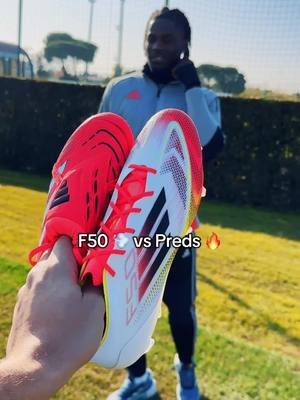 A post by @adidas on TikTok caption: @Davide Frattesi knows 🥸🔥 #predator #F50 #thisorthat #football #adidas 