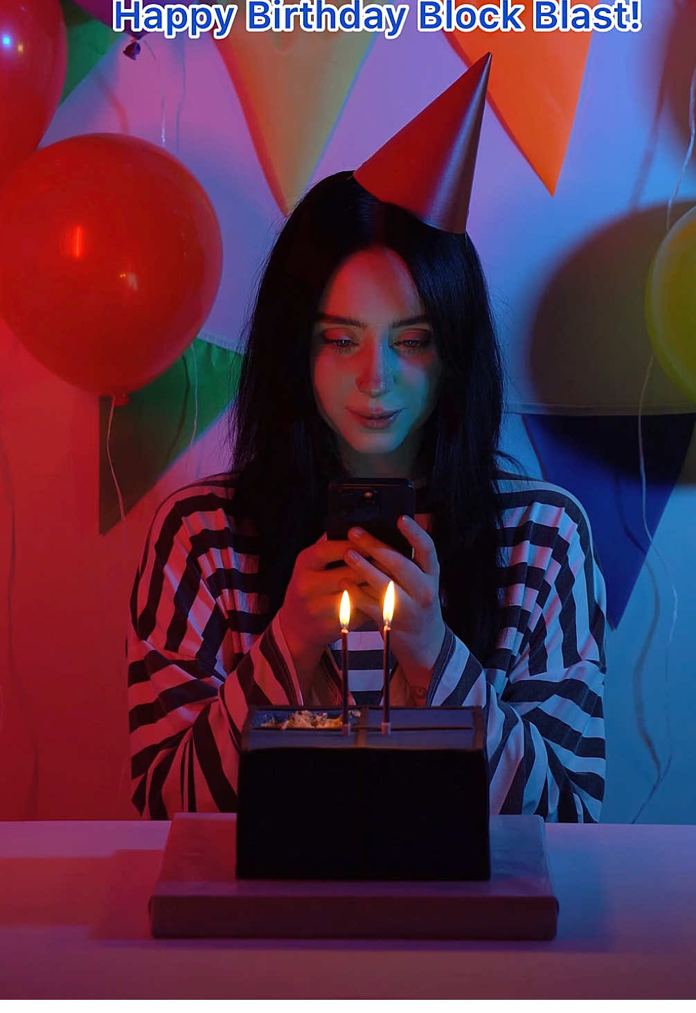 A post by @kkoroba on TikTok caption: #BlockBlast Real or cake? #BlockBlast2nd #BlockBlastAnniversary 