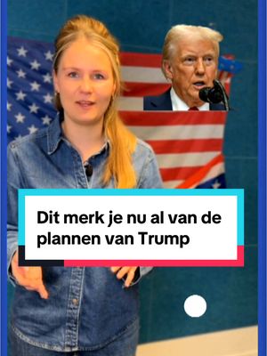 A post by @nosjeugdjournaal on TikTok caption: Donald Trump is nog maar een paar dagen de president van de VS. 🇺🇸 Dit heeft hij allemaal al gedaan. #jeugdjournaal #donaldtrump #amerika  