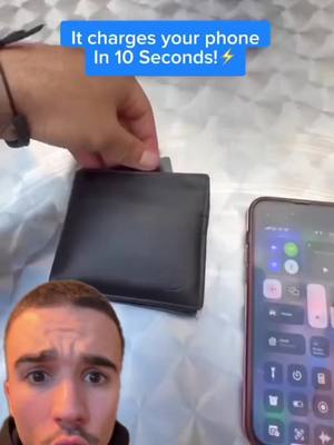 A post by @mathis_cherchour on TikTok caption: Une carte pour charger son telephone 😳