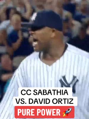 A post by @espnatbat on TikTok caption: THIS MATCHUP >>> #MLB #redsox #yankees #ccsabathia #davidortiz #baseball 