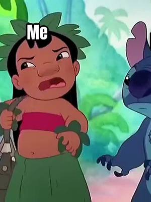 A post by @marinamcmahon1 on TikTok caption: #CapCut like shut up no one cares #leoandstitch #bestie #Meme #fyp #foryou #viralvideo 