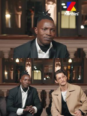 A post by @konbini on TikTok caption: Révélation du film "L'Histoire de Souleymane'" et grand favori pour les César, Abou Sangaré revient sur  son film et l'impact de son récit.Avec Pierre Niney, figure emblématique du cinéma français, choisi comme parrain pour les César, il revient sur son film, sur la complicité qui les unit et la solidarité entre acteurs dans le milieu du cinéma. #cesar2025