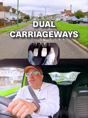 A post by @drivingschooltv on TikTok caption: Did you know what exactly a dual carriageway is?