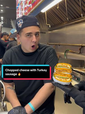 A post by @rah_money1 on TikTok caption: Chopped cheese with Turkey sausage THE OCKY WAY 🔥‼️ @Lacy #theockyway #ockyway #generalock #nevanevaneva 