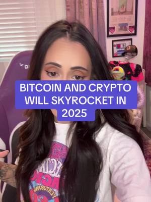 A post by @cryptowendyo on TikTok caption: BITCOIN AND CRYPTO WILL SKYROCKET IN 2025 #crypto #solana #trump #bitcoin #ethereum #xrp #doge #cryptowendyo 